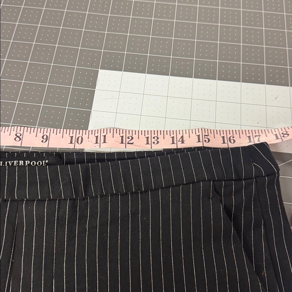 Liverpool Black and White Striped Pants - Picture 7 of 8